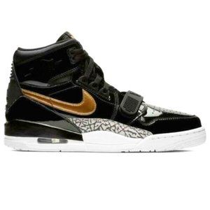 Jordan Legacy 312 Black Gold Patent